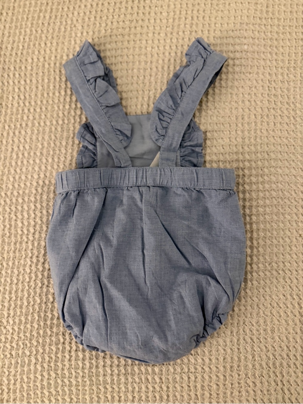 H&M Light Blue Ruffle Strap Romper - Picture 2 of 3